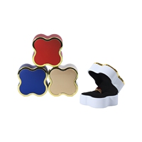 Boîtes à bagues de fiançailles et de mariage en laque de luxe en forme de cœur avec lumière LED, emballage de bijoux personnalisé avec logo pour la vente en gros