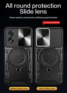 เคสกันกระแทกสำหรับ <span class=keywords><strong>OPPO</strong></span> A38 A57 A77 A52 A72 <span class=keywords><strong>A92</strong></span> A9ป้องกันเลนส์กล้องสไลด์ A17K A17ฝาครอบด้านหลังตั้งได้ - Product Image 4