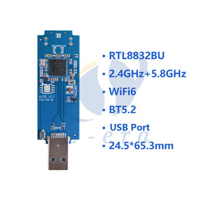 RTL8832BU โมดูล <span class=keywords><strong>WiFi</strong></span> 11ax กิกะบิตแบบ Dual Band 1800m 5G อินเตอร์เฟซ USB ภายนอก Wifi6การ์ดเครือข่ายไร้สาย PCB - Product Image 4