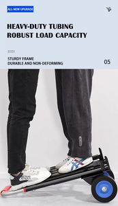 รถเข็นขนของแบบมีล้อ 2 ล้อ ทำจากเหล็กหล่อ ทนทาน ออกแบบตามสั่ง (OEM) พร้อมดีไซน์บันไดที่สะดวกสบาย - Product Image 4