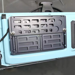 Mesa plegable para portón trasero de puerta trasera para accesorios <span class=keywords><strong>Ford</strong></span> <span class=keywords><strong>Bronco</strong></span> 2021 2022 2023 2024 soporte de carga recubierto de polvo negro de alta resistencia - Product Image 4