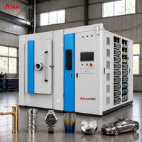 Machine de revêtement PVD AsiaLink avec pompe moteur pour branches et embouts de lunettes, fonctionnement automatique, placage ionique sous vide, finition décorative
