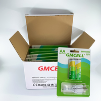 CAMCELL تصميم جديد بطارية ليثيوم أيون 14500 1.5 فولت 1.5 فولت قابلة لإعادة الشحن عالية السعة