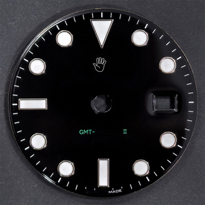 Pièces de montre 28 mm, <span class=keywords><strong>cadran</strong></span> <span class=keywords><strong>noir</strong></span> pour mouvement DD3285, 126710, bleu luminescent, GMT 40 mm, montre de rechange - Product Image 5