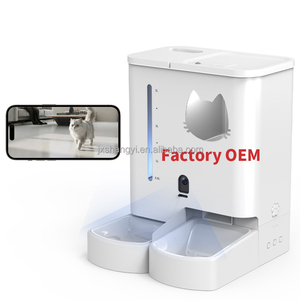 Fabrika OEM 2 in 1 su ve gıda elektronik gıda dağıtıcı otomatik kedi köpek kamera zamanlayıcı kantitatif ile akıllı evcil hayvan besleyici - Product Image 1