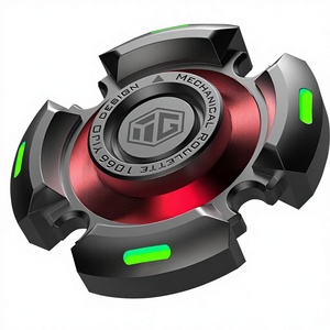 Fidget Spinner per <span class=keywords><strong>Adulti</strong></span> - Antistress e Antiansia, Sollievo <span class=keywords><strong>ADHD</strong></span>, Modalità Luminosa e Buio, Giocattolo Girevole in Metallo - Product Image 1
