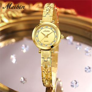 Montre à quartz ronde pour femme, élégante et simple, avec résistance à l'eau - Product Image 4