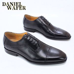 High Quality Oxford <b>Shoes</b> Brown Black Party Wedding Suit <b>Shoes</b> Formal Footwear Men Dress <b>Shoes</b> - Product Image 5