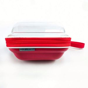 Estuche de Viaje de Lujo para Tazas de Té, Estilo Moderno, Transparente, Rojo, Rígido, de EVA, Impermeable, para Juegos de Café y Té - Product Image 6