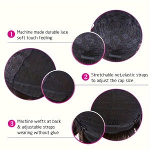 Peluca de Cabello Humano Ondulado de 6 Pulgadas, Negra, Sin Encaje, Producto de Venta Caliente Transfronterizo 2025, Mejor Vendido - Product Image 5