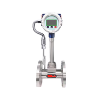 Meteran aliran Vortex Digital cerdas akurasi tinggi produk pengukuran cairan baja tahan karat canggih untuk Medium Gas