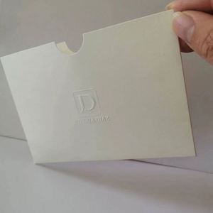 Custom Logo Red Stamp White Paper Business <b>Envelope</b> for Card Packaging - Product Image 3