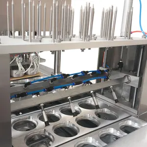 Nhựa tự động cuộn phim cho cốc nước máy và điền niêm phong máy