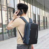 Nuevo bolso de pecho, Juego de 3 Uds., bolso de hombro, mochila de negocios de tela Oxford con USB, mochila para ordenador de 16 pulgadas