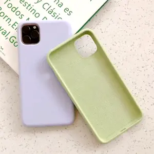 Custom Waterproof Shockproof Soft Cover Silicone Liquid Phone Case For Apple Iphone 11 12 13 Pro Max Mini 7 8 6S Plus