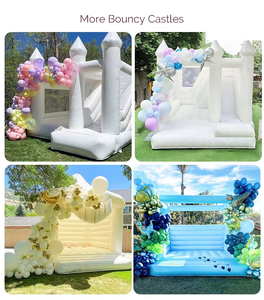Château démontable de conception de couverture de maison <span class=keywords><strong>gonflable</strong></span> blanche mate de videur de PVC de haute qualité à vendre - Product Image 5