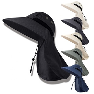 2023 haute qualité Protection UV casquettes de pêche en plein air randonnée <span class=keywords><strong>Camping</strong></span> visière chapeau cou couverture pêche <span class=keywords><strong>soleil</strong></span> protéger casquette chapeaux - Product Image 1