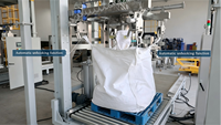 Machine de remplissage semi-automatique pour sacs de 1000 kg, ensacheuse de sacs de grande capacité pour poudre à lessiver et matériaux en poudre, ensacheuse de sacs jumbo