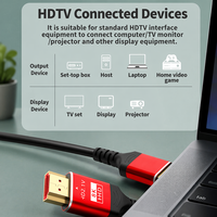 Logo personnalisé plaqué or pour HDMI pour câble HDMI 2.1 8K 60Hz/4K 120Hz câble audio vidéo TV personnalisé tresse en PVC pour ordinateurs