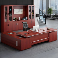 Bureau exécutif en bois en forme de L Directeur général Chef Bureau Mobilier d'affaires
