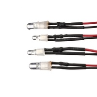 Feux de route RC rouge et blanc 3mm 5mm 3-7V LED, projecteurs RC, phares 4 LED, kits pour voiture et camion RC