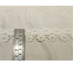 Belle dentelle en coton à motif floral B.R. FASHIONS Ruban de 1'' de largeur pour tenues de mariée, décoration de vêtements, artisanat domestique, couture - Product Image 3
