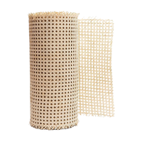 Rollo de caña de mimbre, Hexagonal Natural rollo de malla, muebles blanqueados, tejido abierto con la mejor calidad