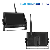 Récepteur numérique sans fil 7 pouces moniteur de voiture 2.4Ghz émetteur sans fil AHD 1080P caméra de recul pour camion d'autobus