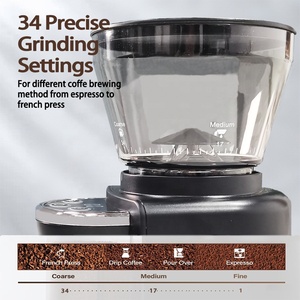 Grani di mais in plastica personalizzati a buon mercato macinacaffè elettrico per caffè turco con filtro per uso domestico e alberghiero - Product Image 3