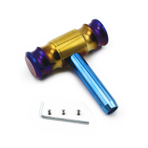 Auso-Racing Car Gear <b>Knob</b> Aluminum Universal Rustproof Manual <b>Shift</b> Lever Blue Coating - Product Image 2