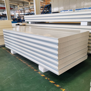 Panneau sandwich isolant en polyuréthane PUR ignifuge avec système de fixation <span class=keywords><strong>Cam</strong></span>-Lock pour chambre froide et congélateur - Product Image 1