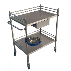 Factory Price Hospital Use Clinic Stainless Steel <strong>Dressing</strong> Cart <strong>Trolley</strong> Instrument Cart Mayo Instrument <strong>Trolley</strong> - Product Image 1