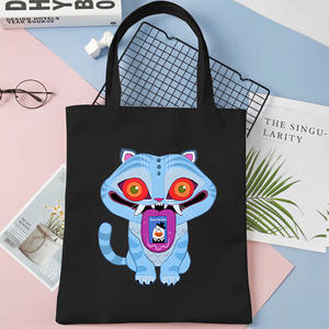 新しい35 * 40cm大容量Kpopデーモンハンターコットンキャンバストートバッグ女子学生ビーチ用ファッショナブルなショルダーバッグ - Product Image 4