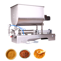 Machines de remplissage semi-automatiques de bouteilles de 80 L pour crème, pâte de haricots, liquide, huile, miel, sucre, pompe à piston pour le remplissage de liquides épais