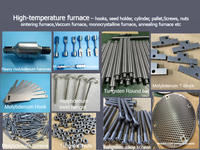 Pure Molybdenum Fasteners Molybdenum Threaded Rod Molybdenum Stud