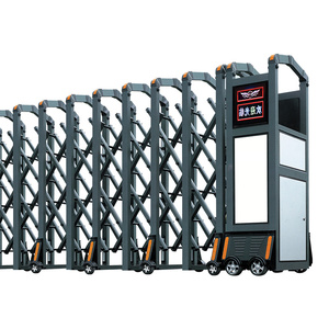 Hiện Đại Có Thể Thu Vào Điện Cổng Nhôm Của Nhãn Hiệu Điều Khiển Từ Xa Kính Thiên Văn Cửa Trượt Cho Các Trường Học Công Nghiệp Công Viên - Product Image 4