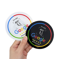 Autocollant de carte de visite en PVC imperméable, résistant aux intempéries, réutilisable, avec puce RFID, code QR, NTAG213/215/216 NFC ISO 14443A