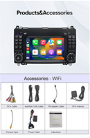 CARUPEZ 7 pouces Android autoradio DSP GPS Style OEM pour Mercedes Benz B200 B150 B170 A180 A160 2006-2012 modèles 8581/7862 8 cœurs