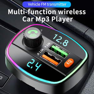 Émetteur FM pour voiture, lecteur MP3, radio, diffusion vocale, ambiance colorée, chargeur rapide, vente chaude - Product Image 2