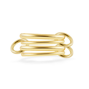 Anillo de moda geométrico minimalista para mujer, chapado en oro de 18 quilates, acero de titanio, joyería para el dedo índice, regalo - Product Image 1
