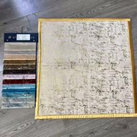 Nouveau Tissu de Luxe 2026 en Velours Hollandais Imprimé Feuille d'Or pour Housse de Canapé, 100% Polyester 300GSM, Personnalisé pour l'Industrie de la Tapisserie
