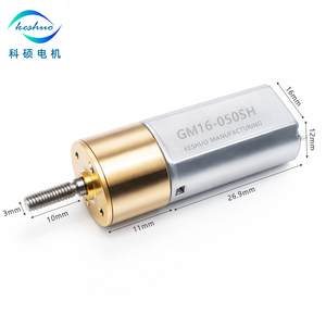 Motor de CC lineal de paso de precisión de 16 mm con tornillo roscado 050 M3, 6V-24V, con caja de engranajes totalmente metálica para microbombas de <span class=keywords><strong>jeringa</strong></span> - Product Image 1