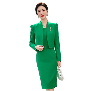 Petite robe formelle de style <span class=keywords><strong>OL</strong></span> pour femmes, costume féminin léger pour l'automne et l'hiver, nouvelle robe formelle - Product Image 1