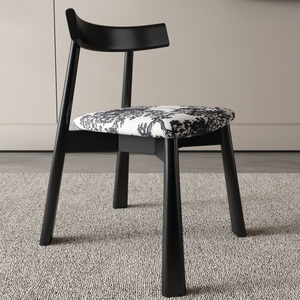 Sedia da Pranzo Moderna in Legno Massello con Rivestimento in <span class=keywords><strong>Ecopelle</strong></span>, Design Portatile ed Ecologico, Impermeabile per Casa e Hotel - Product Image 3