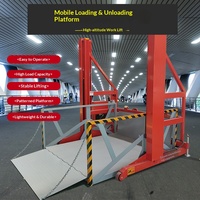 Plateforme de déchargement hydraulique mobile de 2 tonnes, commande électrique à distance |   Lève-chargeur logistique pour conteneurs en acier haute résistance avec moteur 3000W