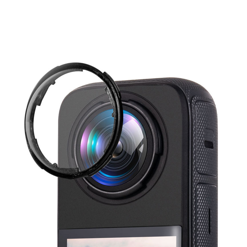 PC Len Protective Mirror for Insta360 X4 Anti-Scratch Lens Cap Protector Cover Rotating Protective Sports Camera Accessories