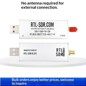 Récepteur radio SDR RTL2832U pour radio définie par logiciel embarquée 24 MHz 1,7 GHz, clé USB sans antenne externe - Product Image 3