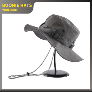Promotion Boonie Camo Safari Fishing Hiking <strong>Bucket</strong> <strong>Hats</strong> Custom Wide Brim Fisherman <strong>Bucket</strong> <strong>Hat</strong> With String - Product Image 1