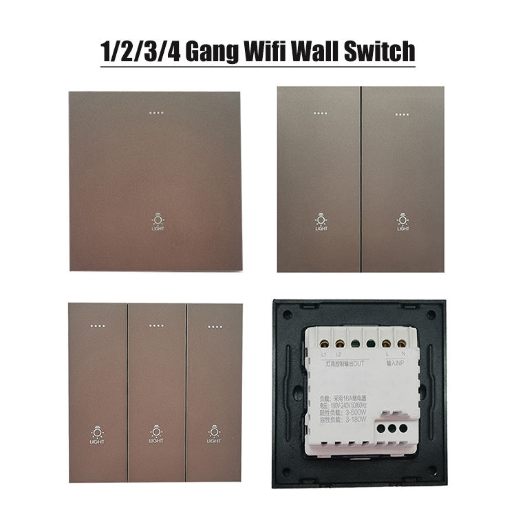 VNX Hotel Smart Home 1 Gang Light Switches British Standard Smart Wifi Zigbee Wall Touch Switch