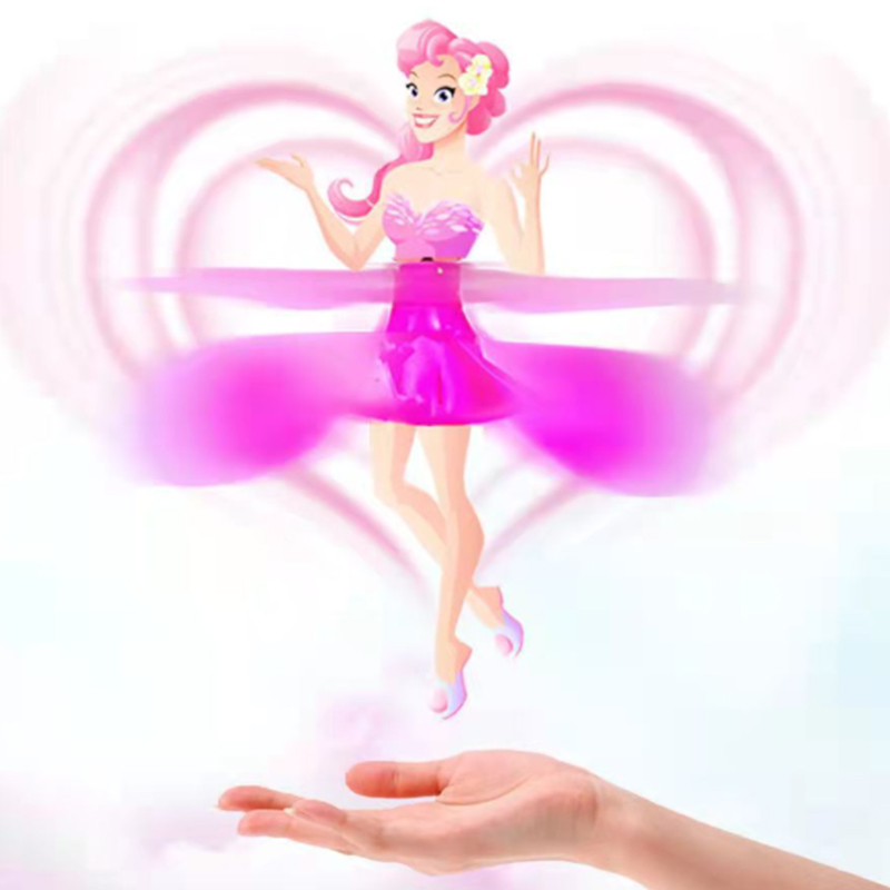 Детская летающая игрушка, маленький инфракрасный индукционный вертолет, интеллектуальная левитация, танцующая Летающая кукла для девочек, игрушка